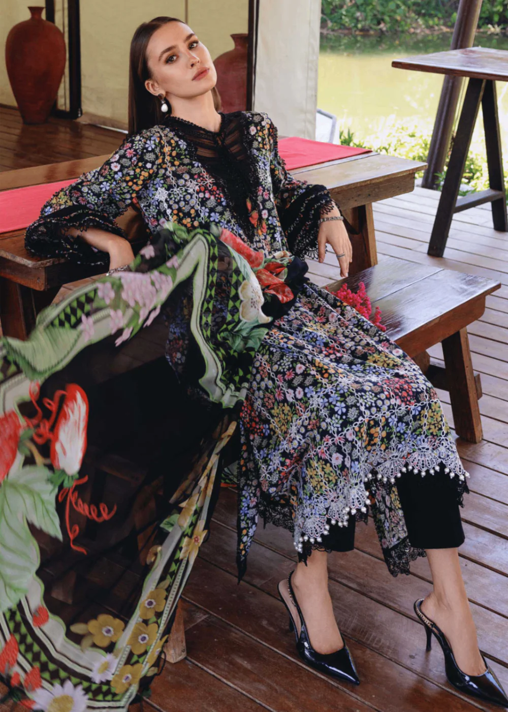 MARIA.B - 3 Piece Embroidered Lawn Suit