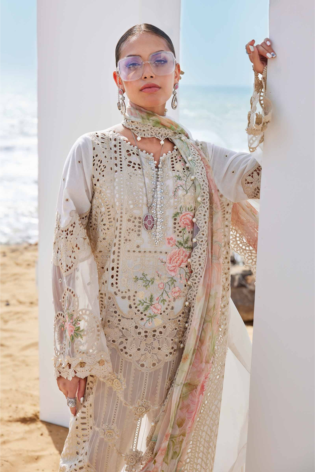 Maria B - 3 Piece Embroidered Lawn Suit