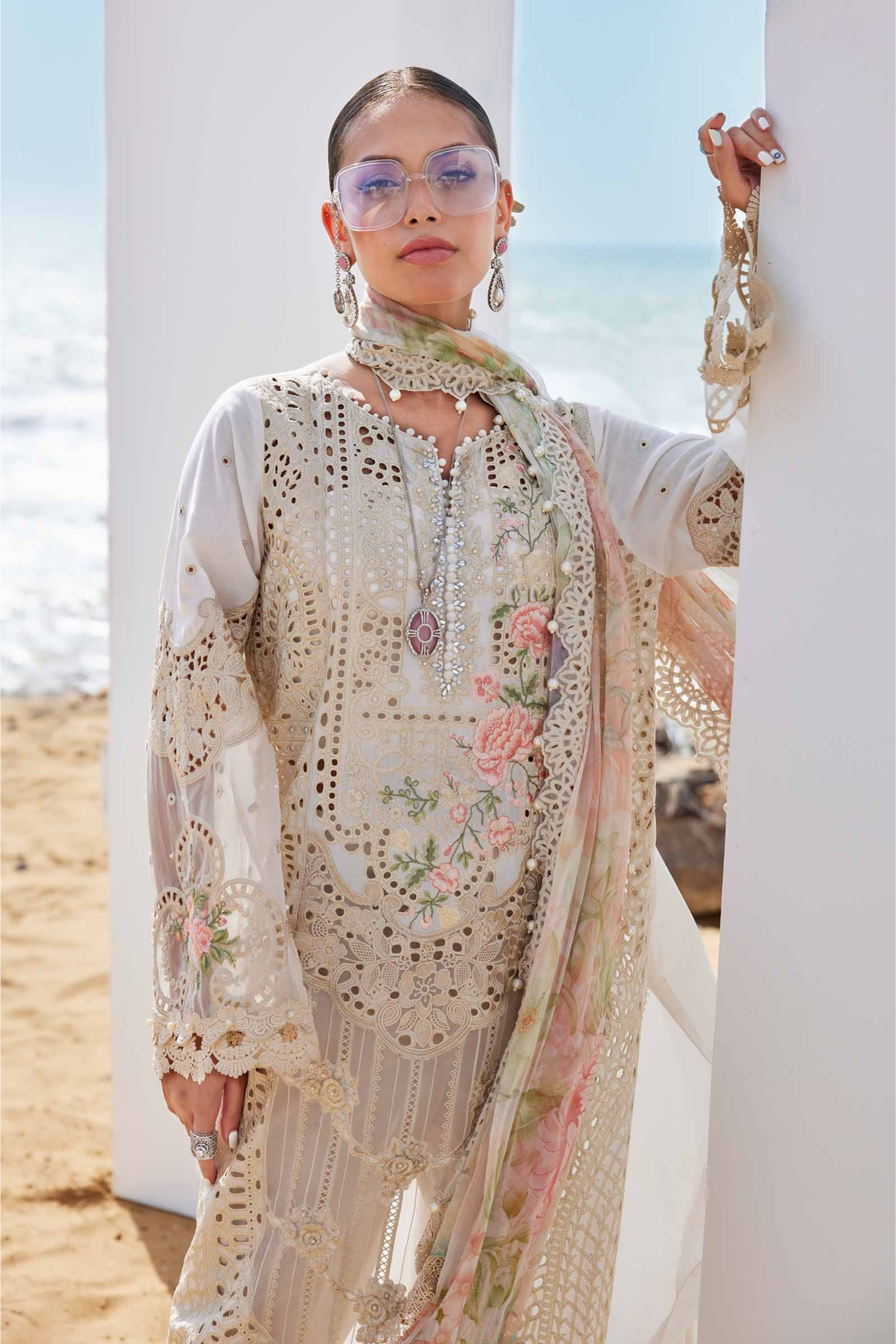 Maria B - 3 Piece Embroidered Lawn Suit