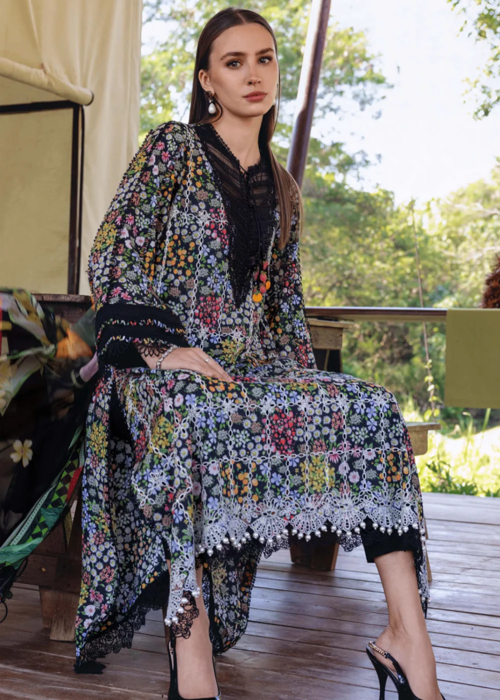 MARIA.B - 3 Piece Embroidered Lawn Suit