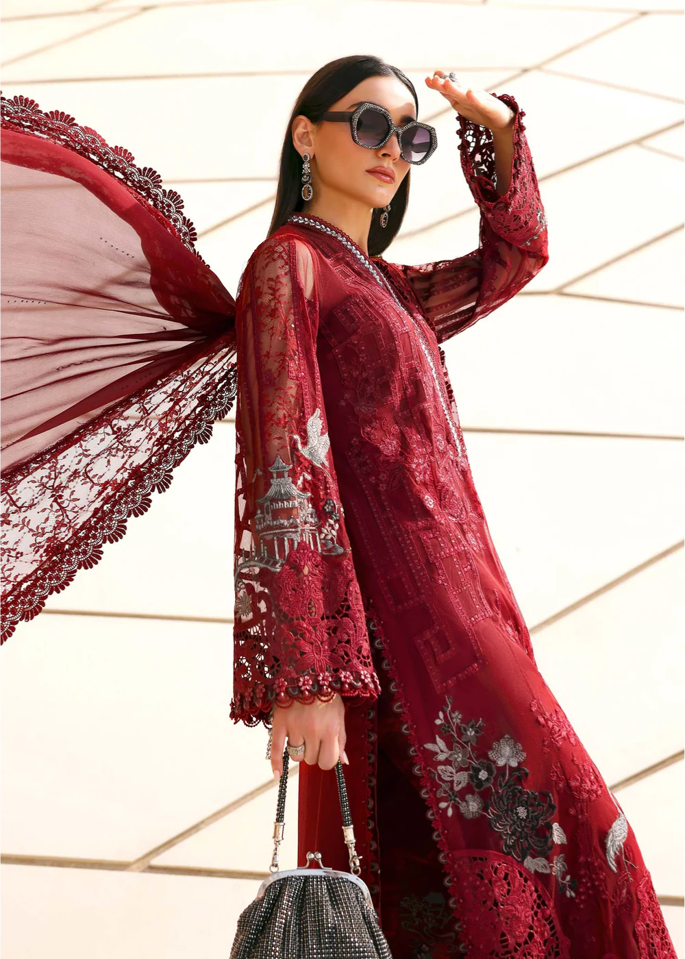 MARIA.B - 3 Piece Embroidered Lawn Suit